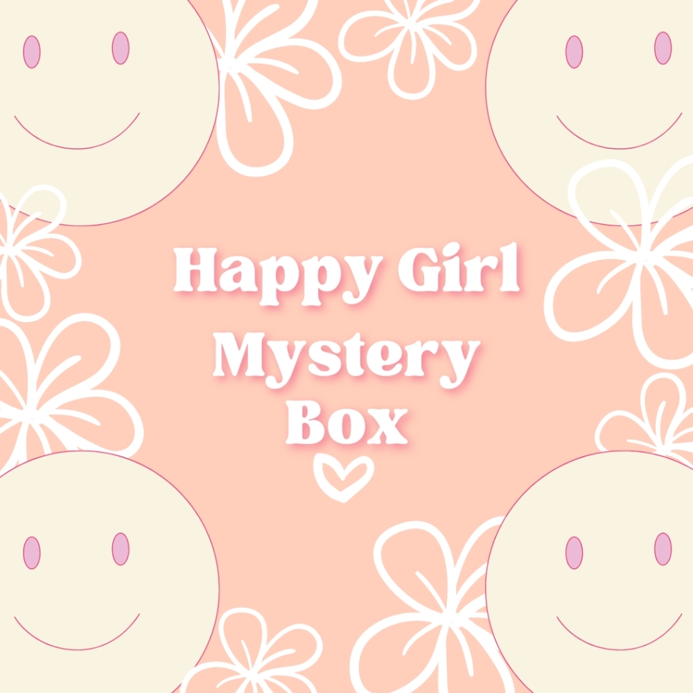 Happy Girl Mystery Box of assorted good and fun surprises